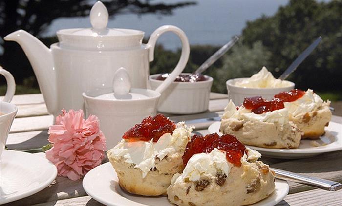 Miss Hilda's Classic Edwardian Cream Tea is served in the Drawing Room all year round or on the veranda during the summer months.